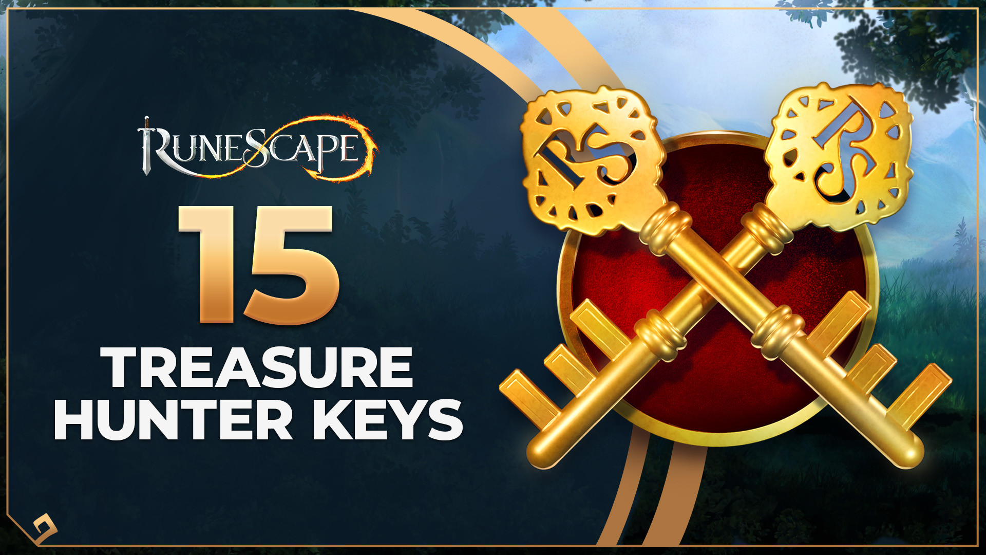 RuneScape - 15 Treasure Hunter Keys DLC Manual Delivery