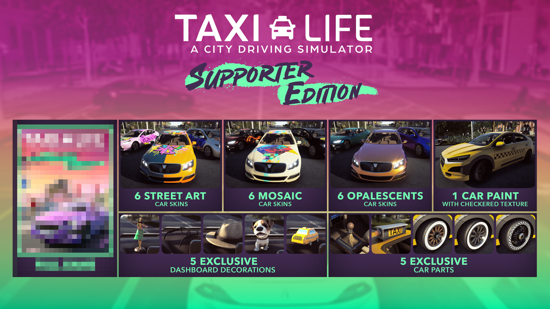 Taxi Life: A City Driving Simulator - Supporter Pack DLC Steam