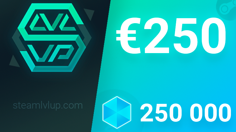 SteamlvlUP €250 Gift Code