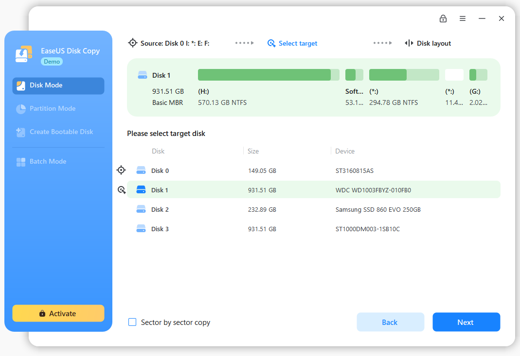 EaseUS Disk Copy Pro CD Key (Lifetime / 1 Device)