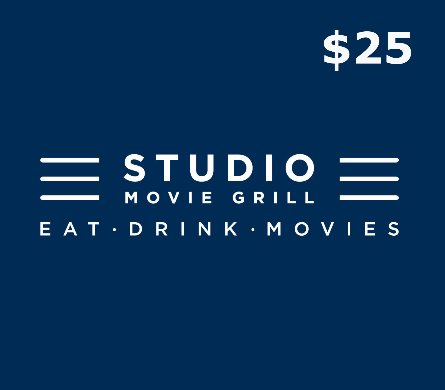 Studio Movie Grill $25 Gift Card US