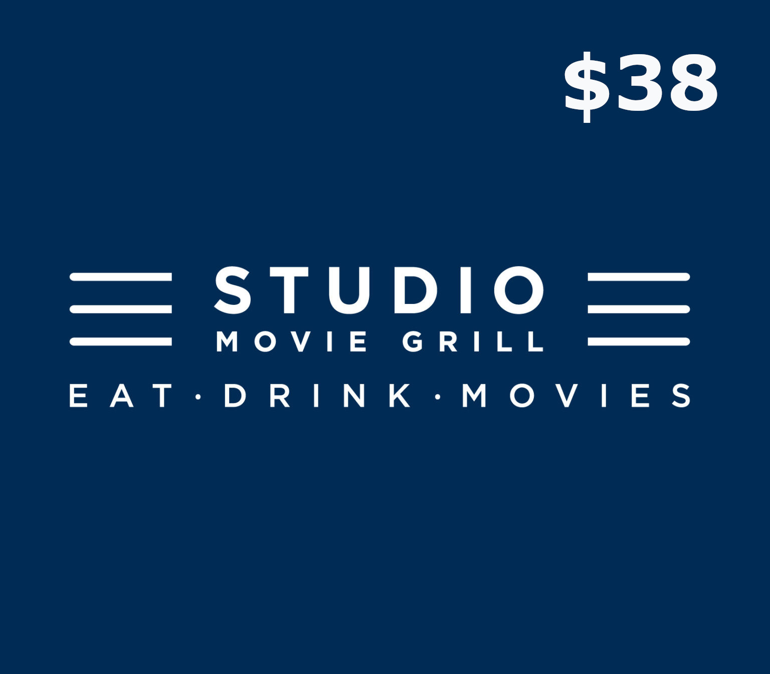 

Studio Movie Grill $38 Gift Card US