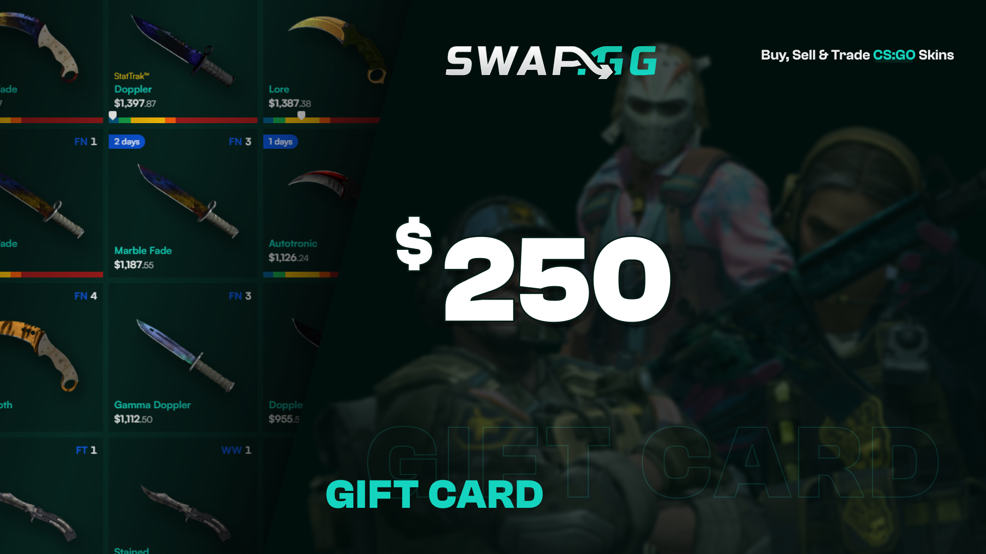 Swap.gg $250 Gift Card