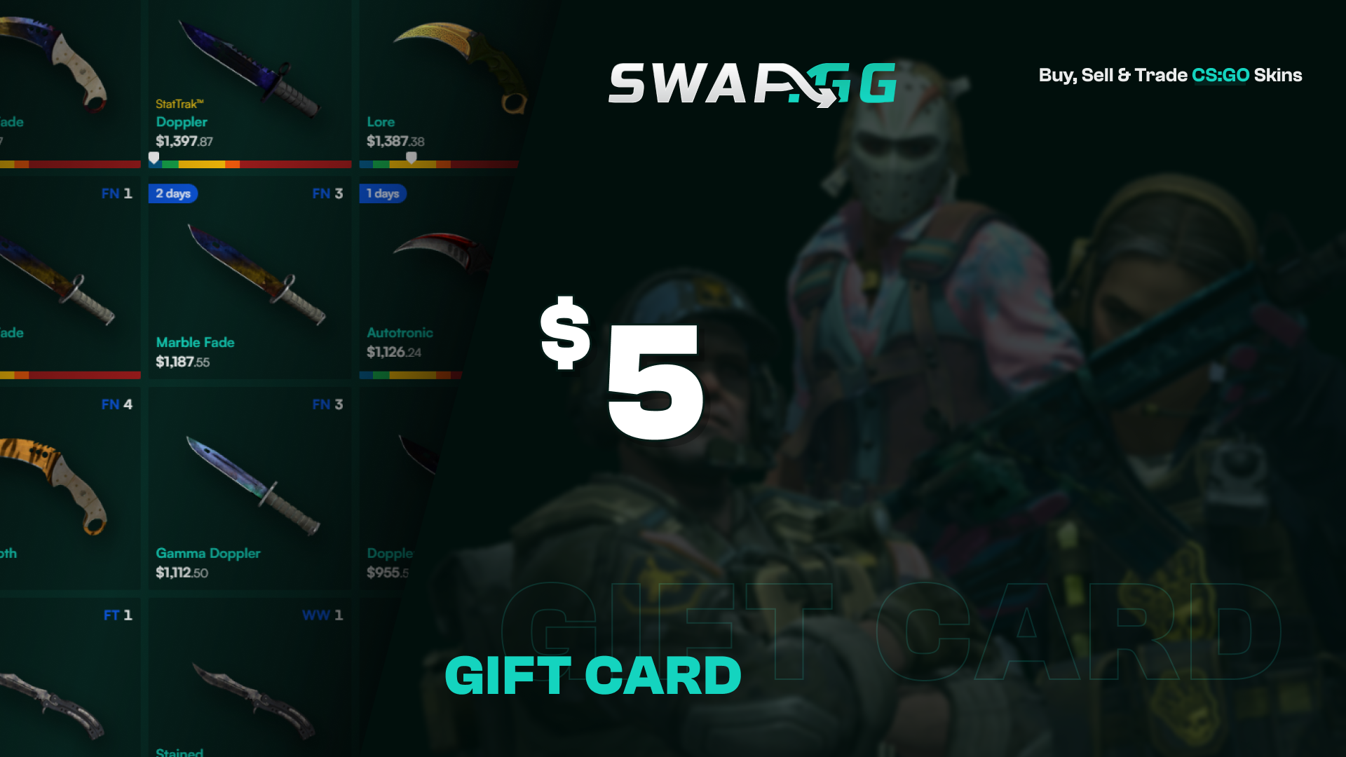 Swap.gg $5 Gift Card