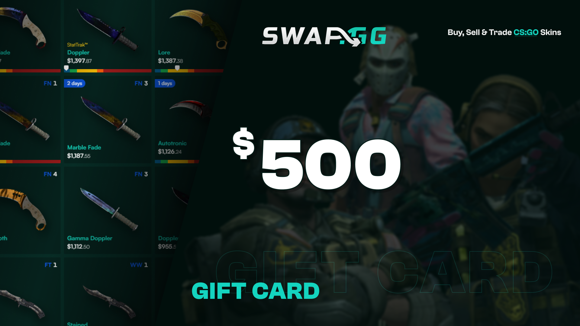 Swap.gg $500 Gift Card