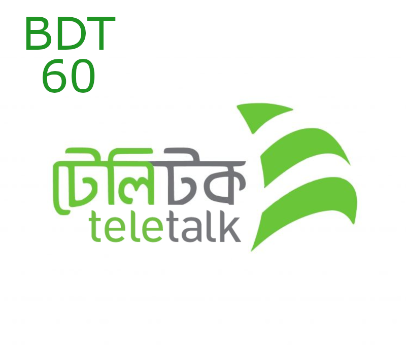 

Teletalk 60 BDT Mobile Top-up BD