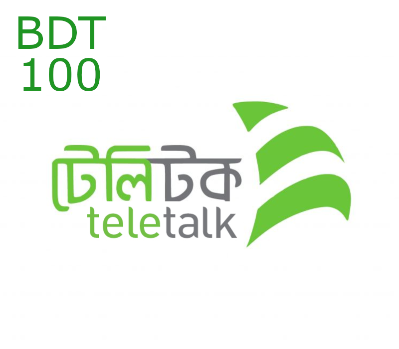 

Teletalk 100 BDT Mobile Top-up BD