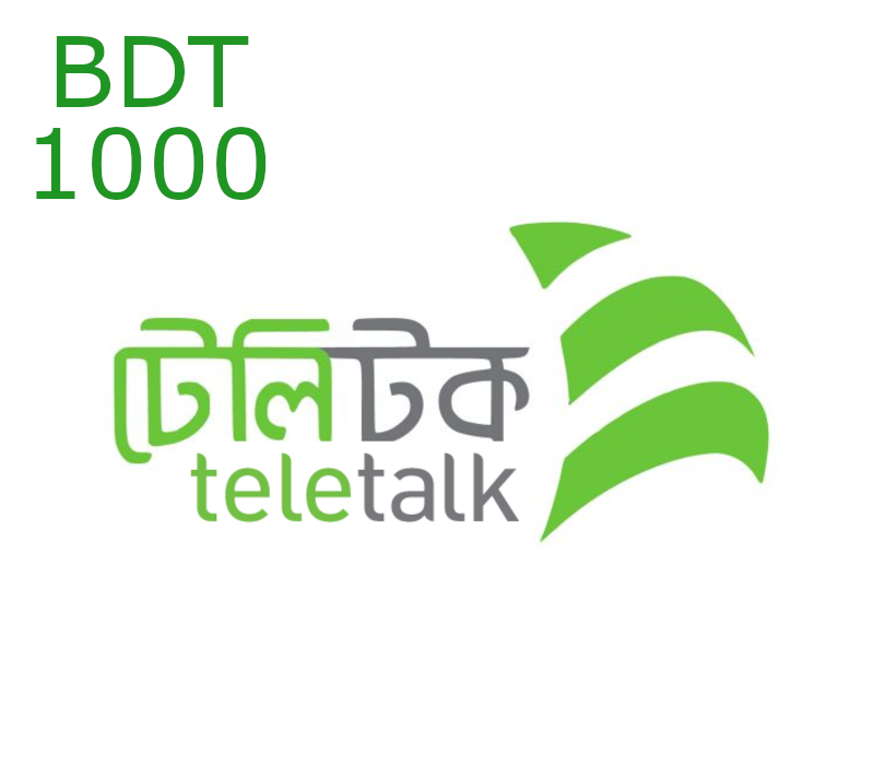 

Teletalk 1000 BDT Mobile Top-up BD