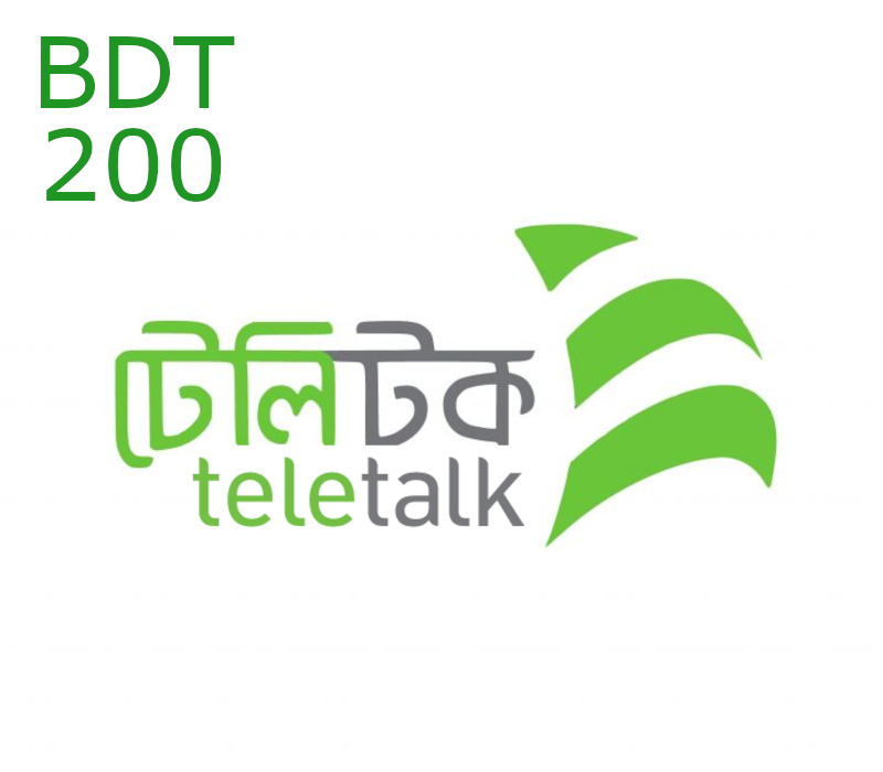 

Teletalk 200 BDT Mobile Top-up BD