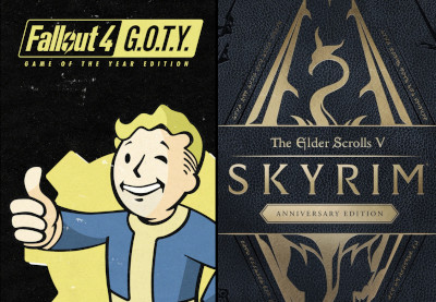 The Elder Scrolls V: Skyrim Anniversary Edition + Fallout 4 G.O.T.Y. AR XBOX One / Xbox Series X|S CD Key