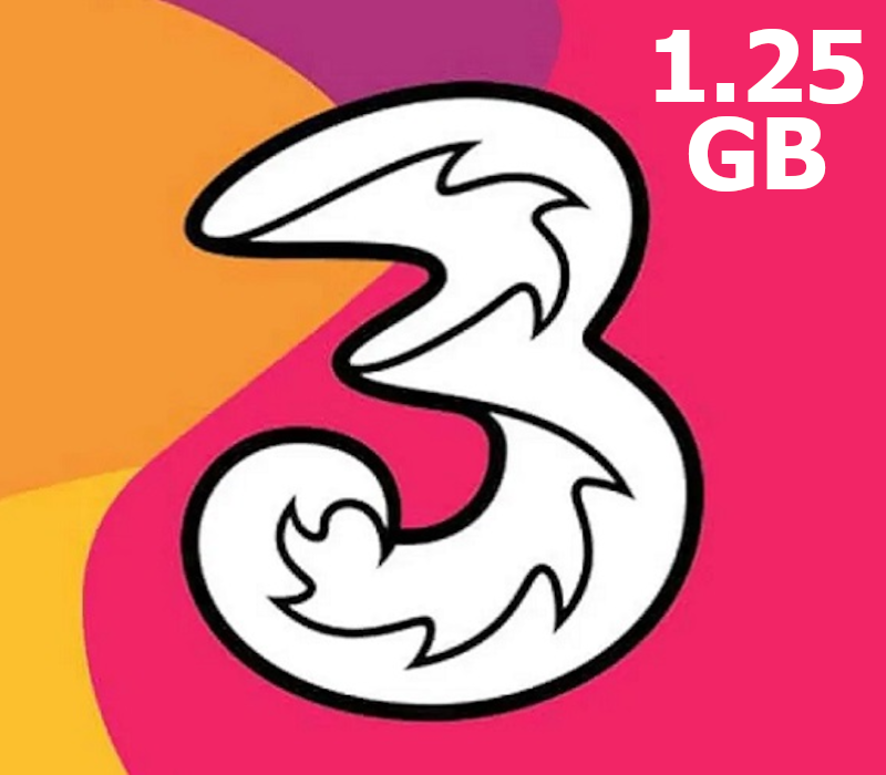 Tri 1.25GB Data Mobile Top-up ID