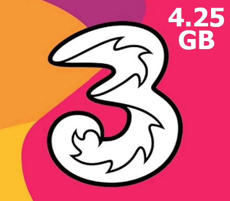 

Tri 4.25GB Data Mobile Top-up ID