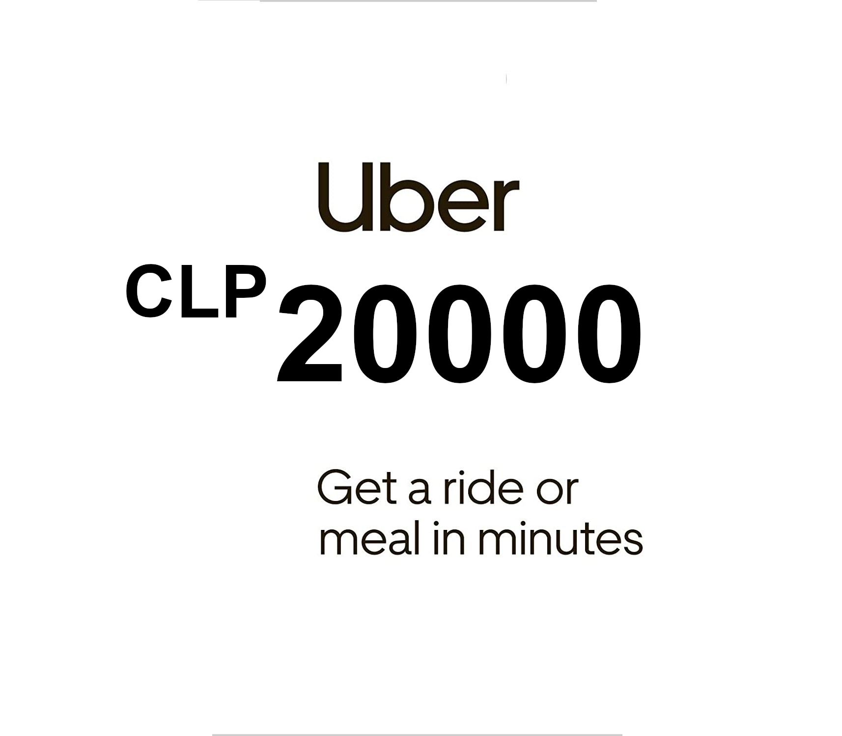 

Uber 20000 CLP Voucher CL