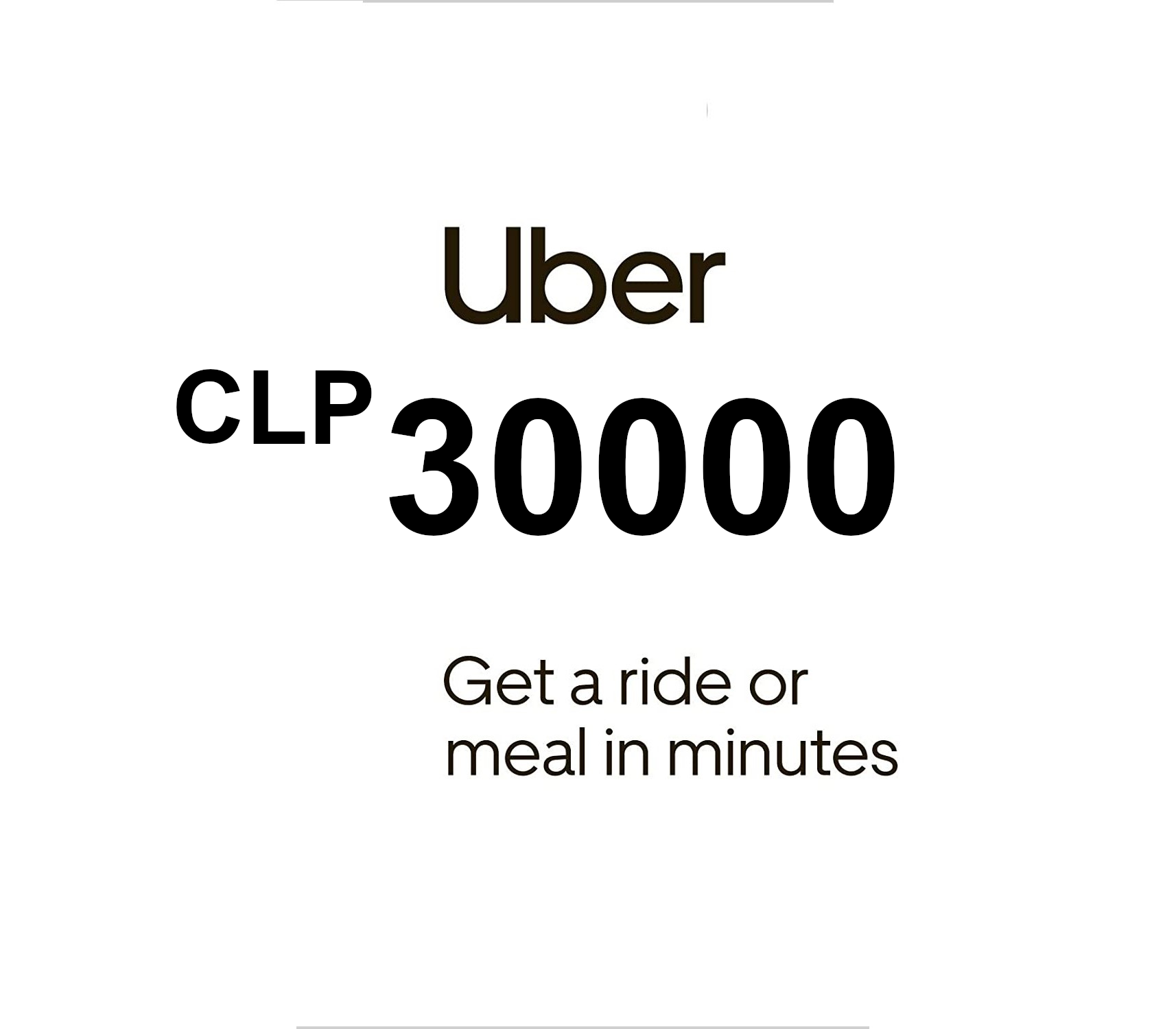 

Uber 30000 CLP Voucher CL