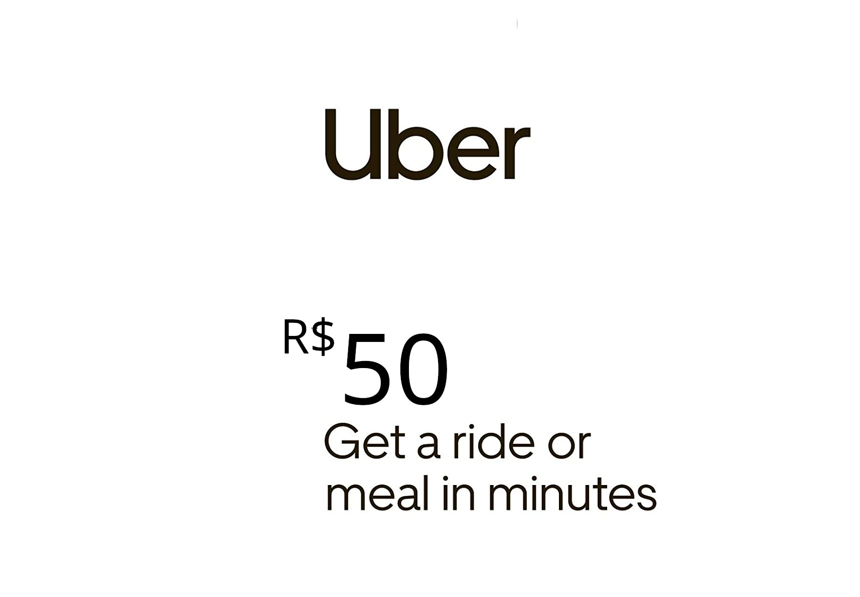Uber R$50 BR Gift Card