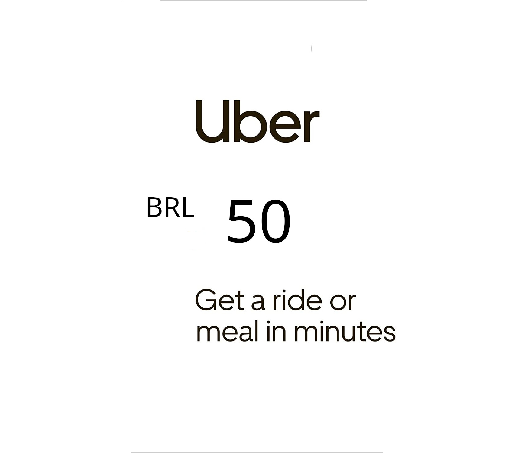 Uber BRL 50 BR Gift Card