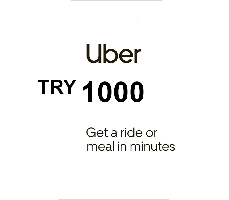 

Uber 1000 TRY Gift Card TR