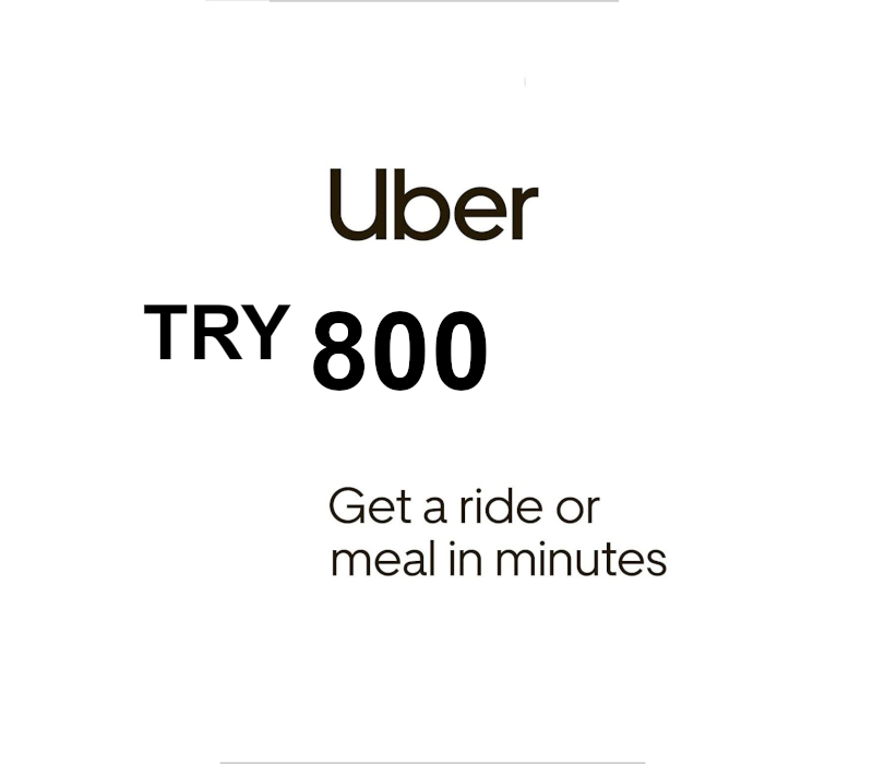 

Uber 800 TRY Gift Card TR