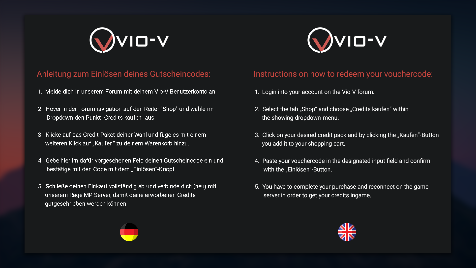 VIO-V 10€ GIFTCARD