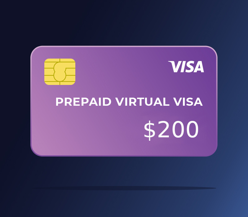 Prepaid Virtual VISA $200
