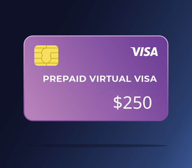 

Prepaid Virtual VISA $250