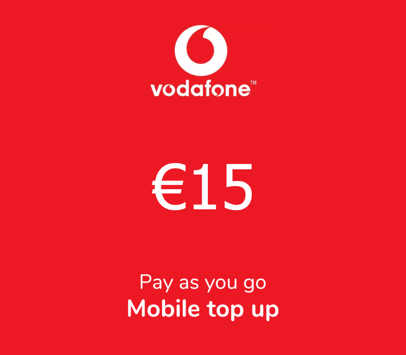 

Vodafone Mobile Phone €15 Gift Card DE