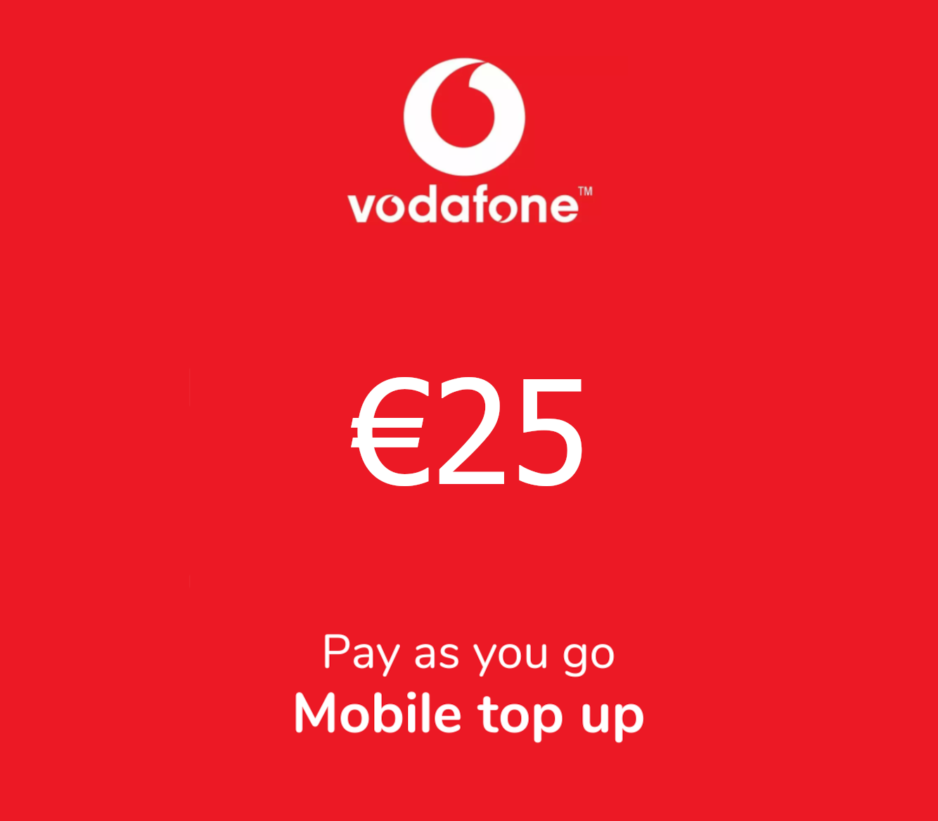 

Vodafone Mobile Phone €25 Gift Card DE