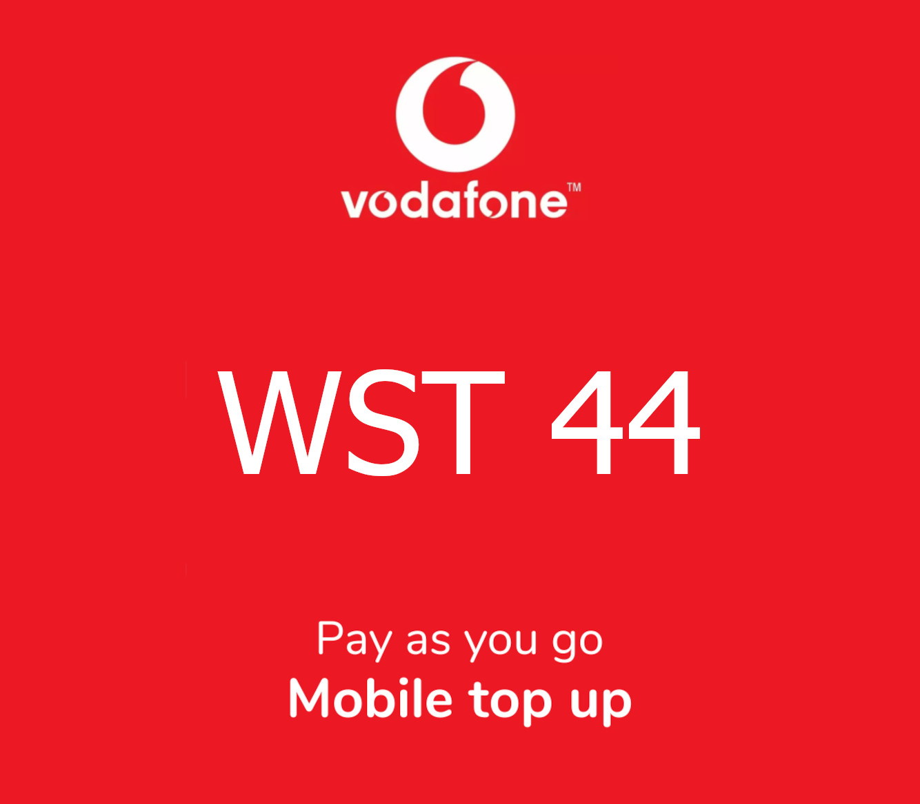 

Vodafone 44 WST Mobile Top-up WS