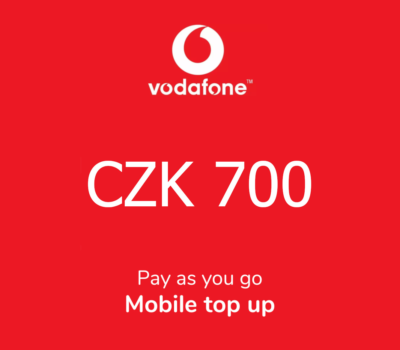 

Vodafone 700 CZK Mobile Top-up CZ