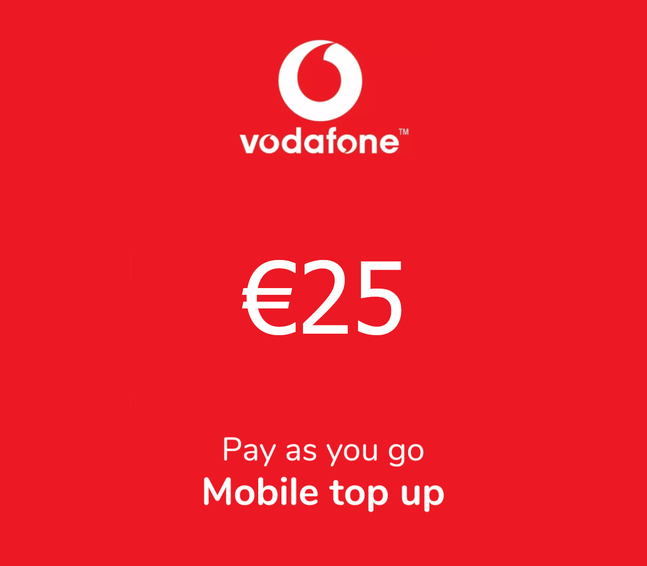 Vodafone €25 Mobile Top-up PT