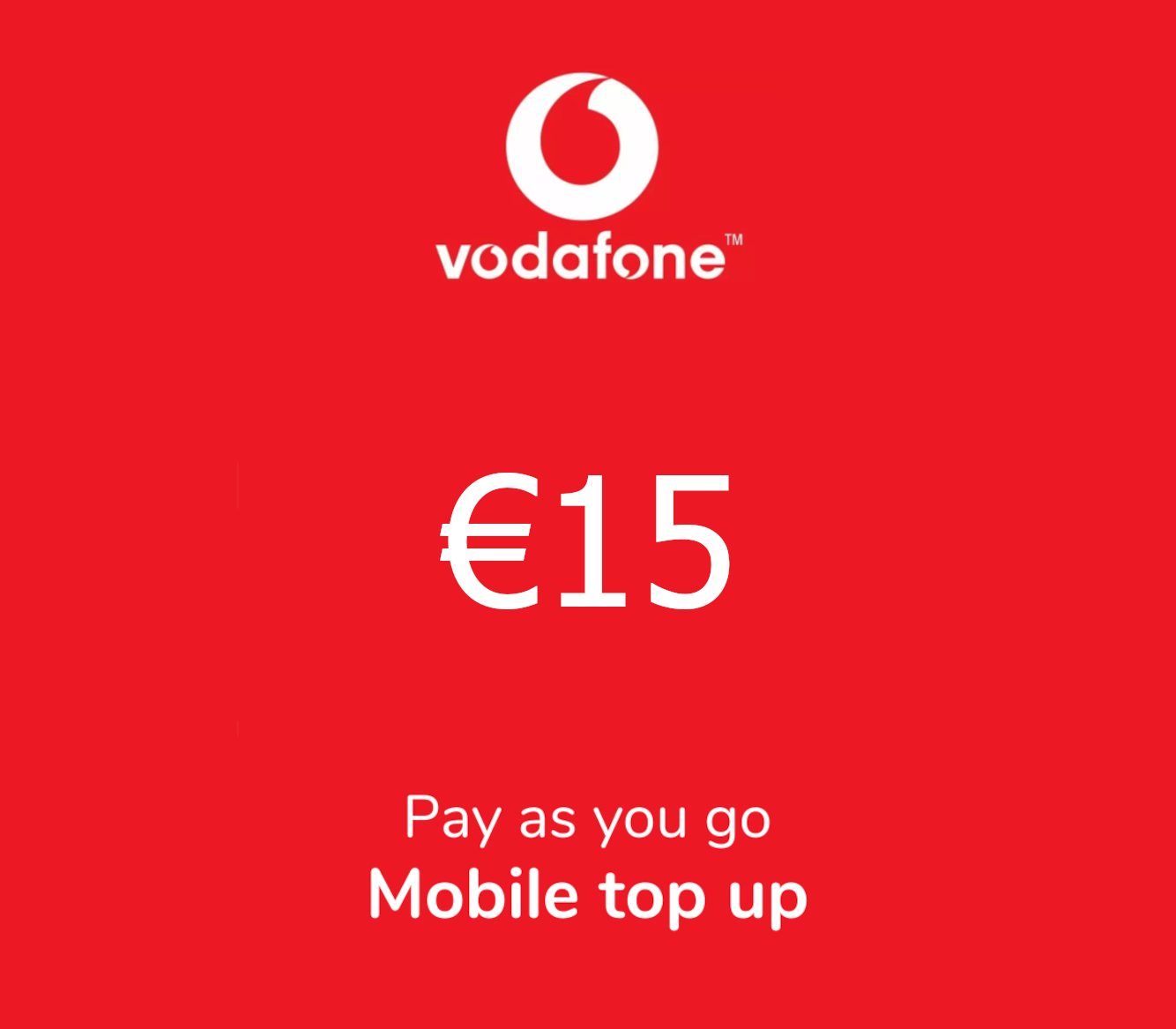 

Vodafone €15 Mobile Gift Card GR