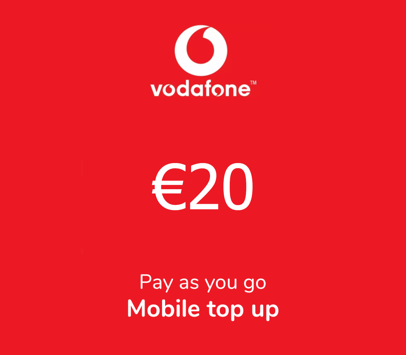 

Vodafone €20 Mobile Gift Card GR