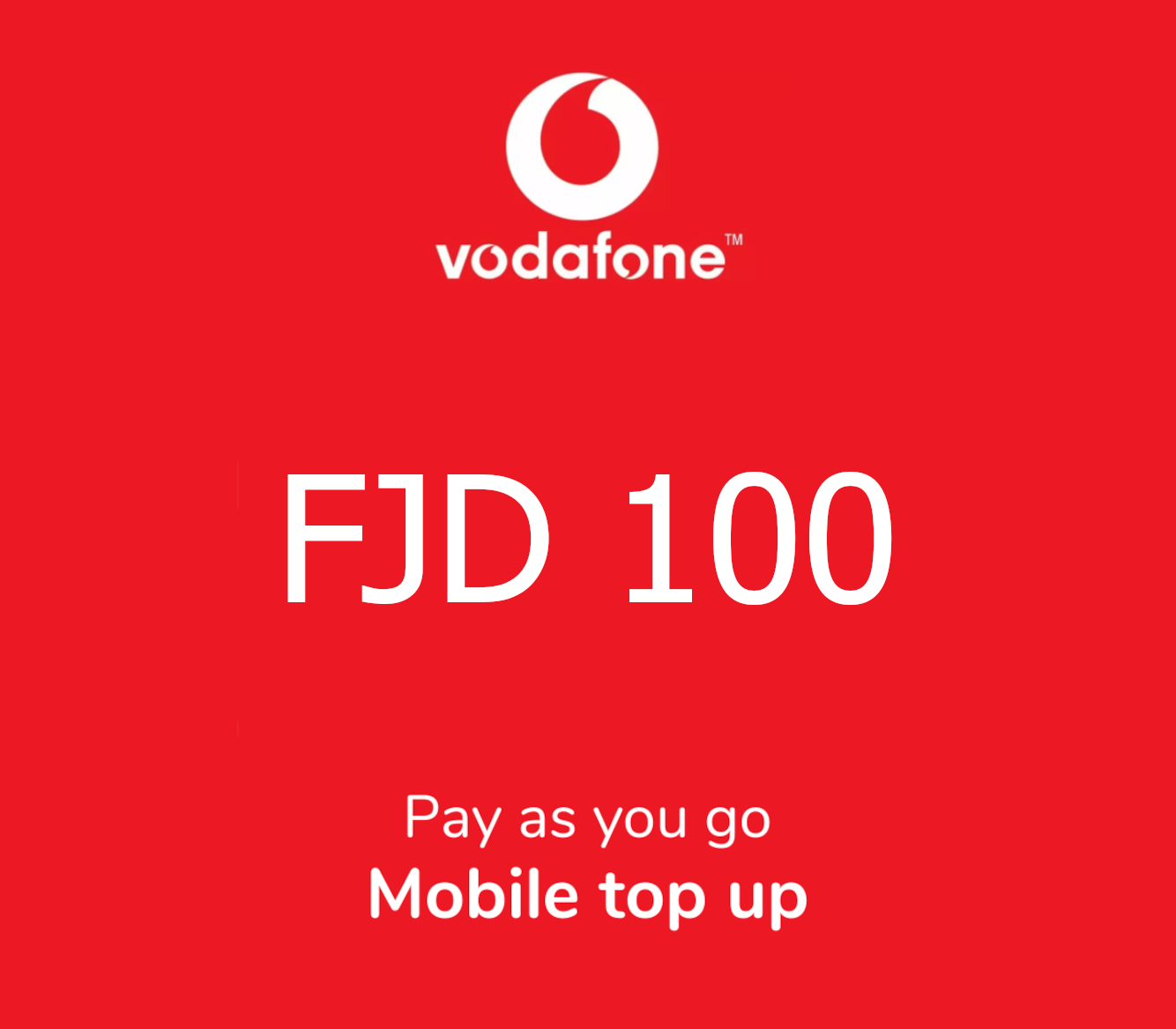 Vodafone 100 FJD Mobile Top-up FJ