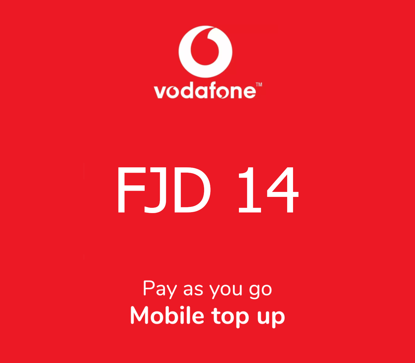 Vodafone 14 FJD Mobile Top-up FJ