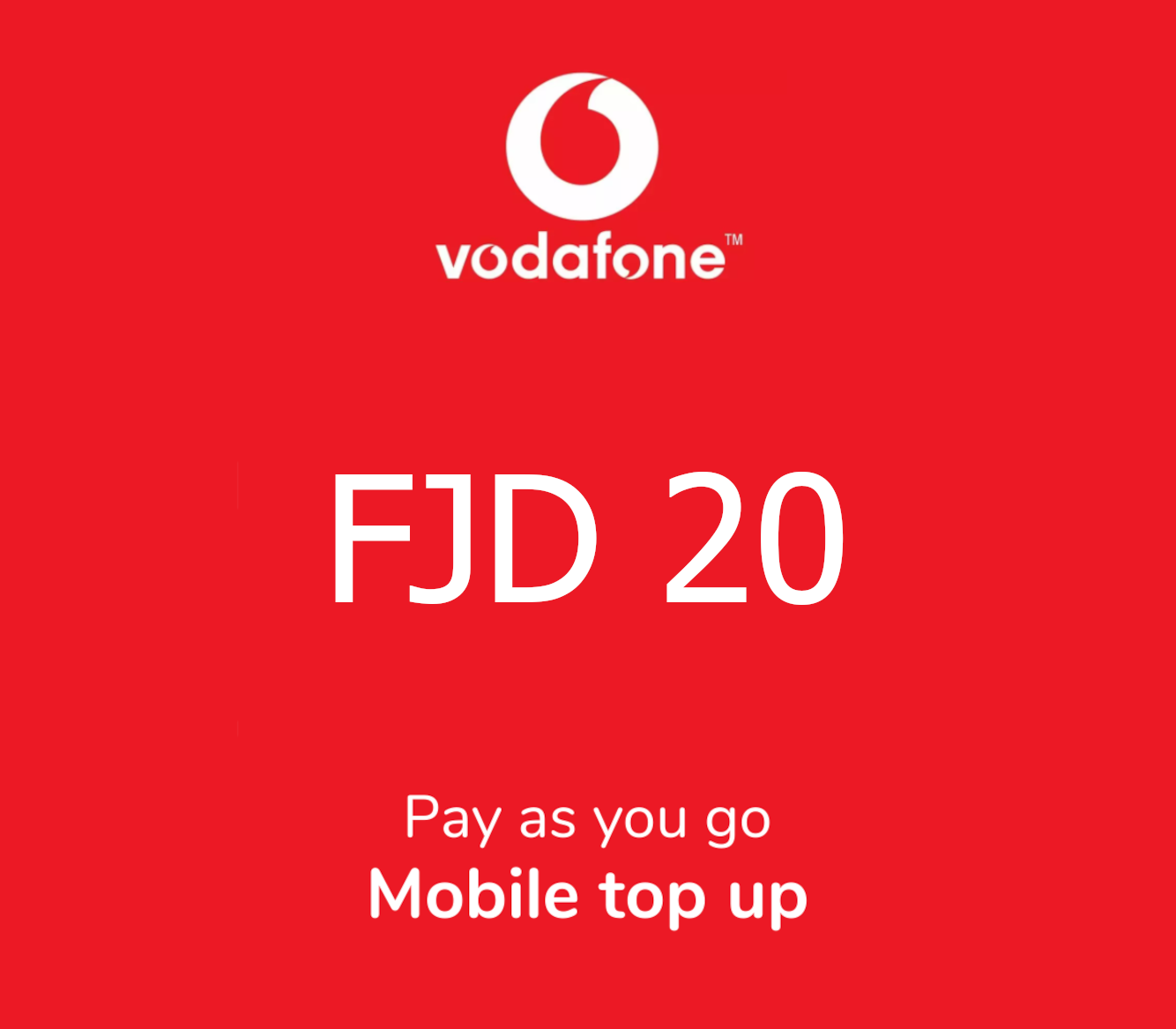 Vodafone 20 FJD Mobile Top-up FJ