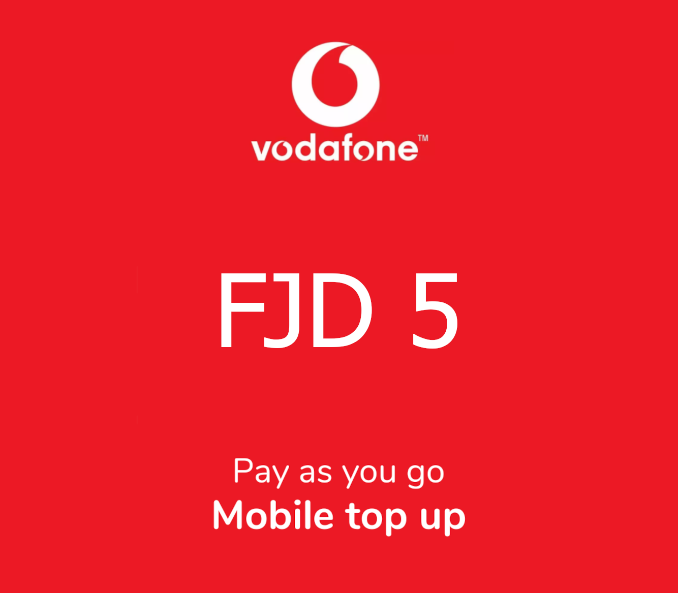 

Vodafone 5 FJD Mobile Top-up FJ