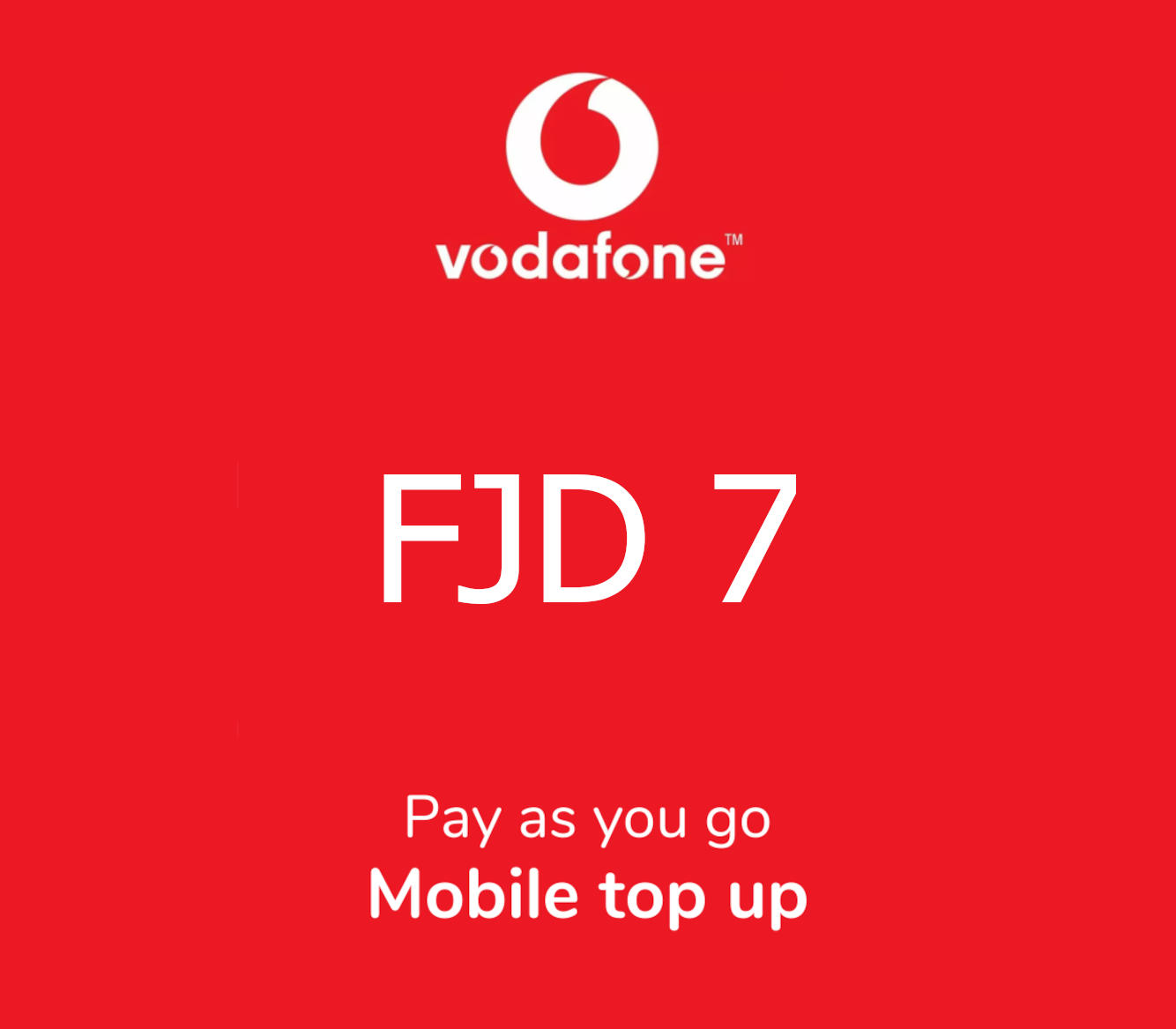 Vodafone 7 FJD Mobile Top-up FJ