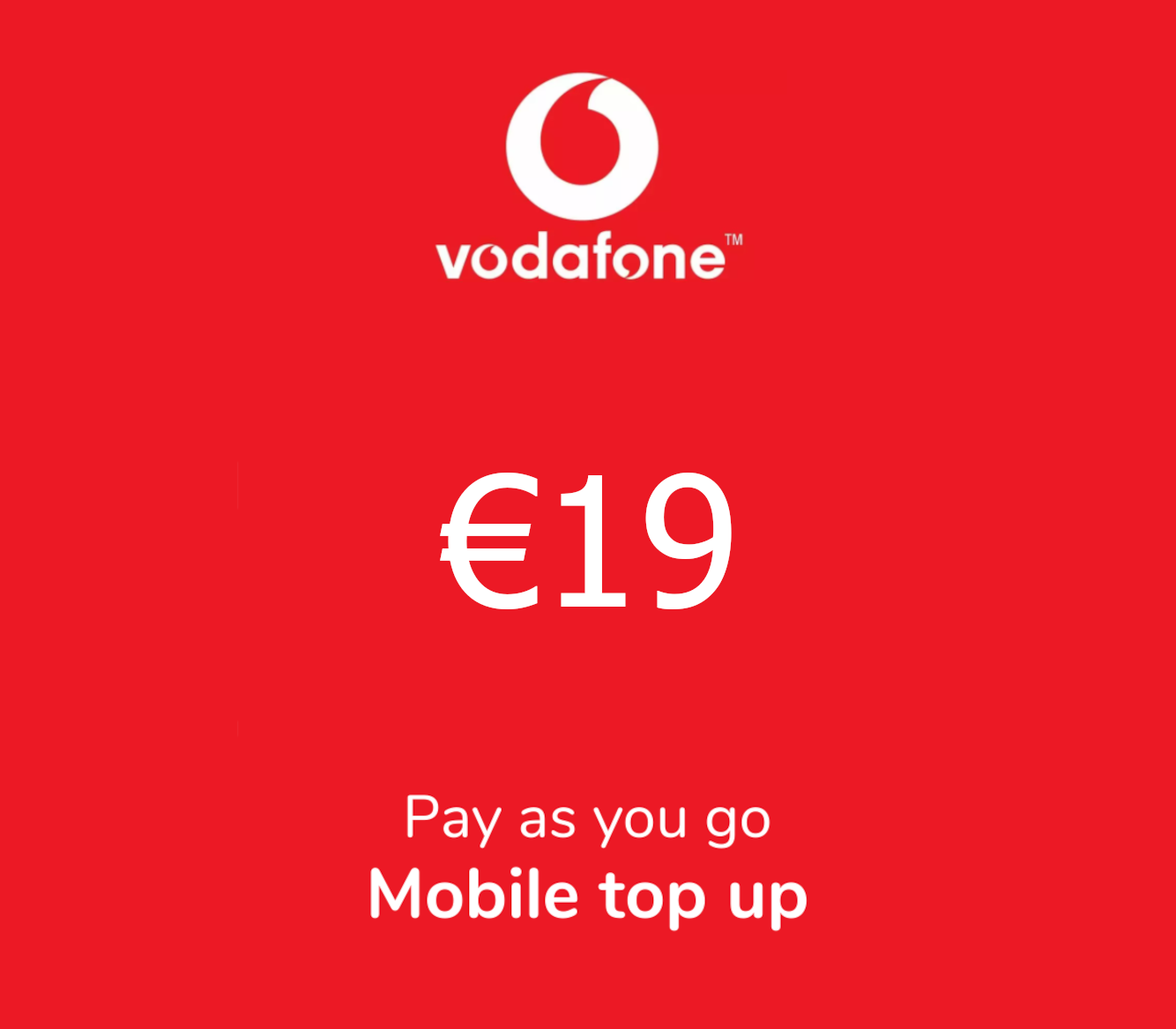 Vodafone €19 Mobile Top-up IT