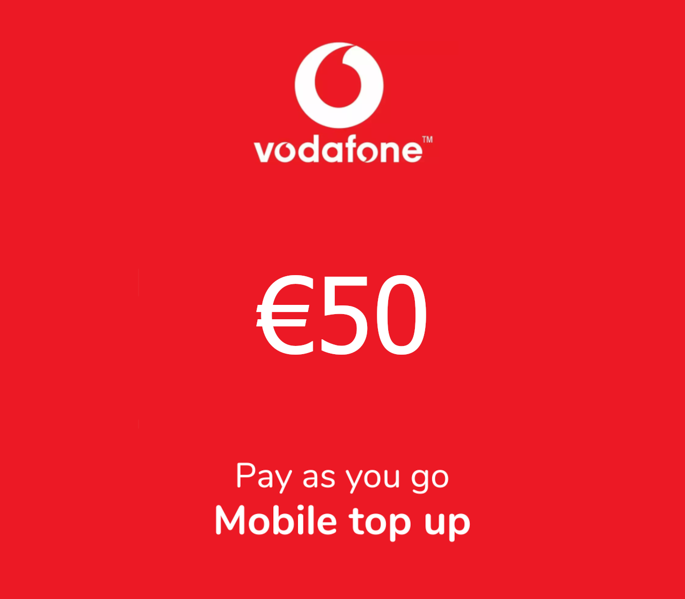 Vodafone €50 Mobile Top-up IT