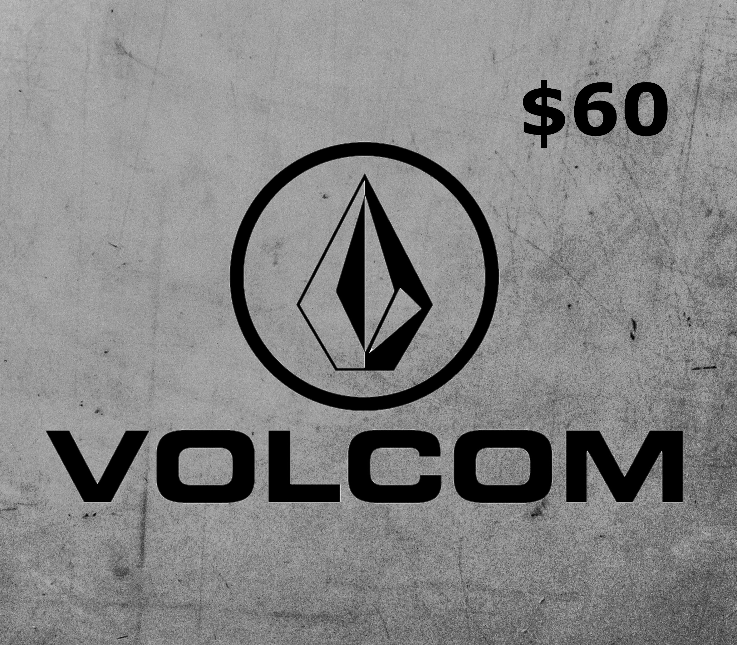 

Volcom Gift $60 Card US