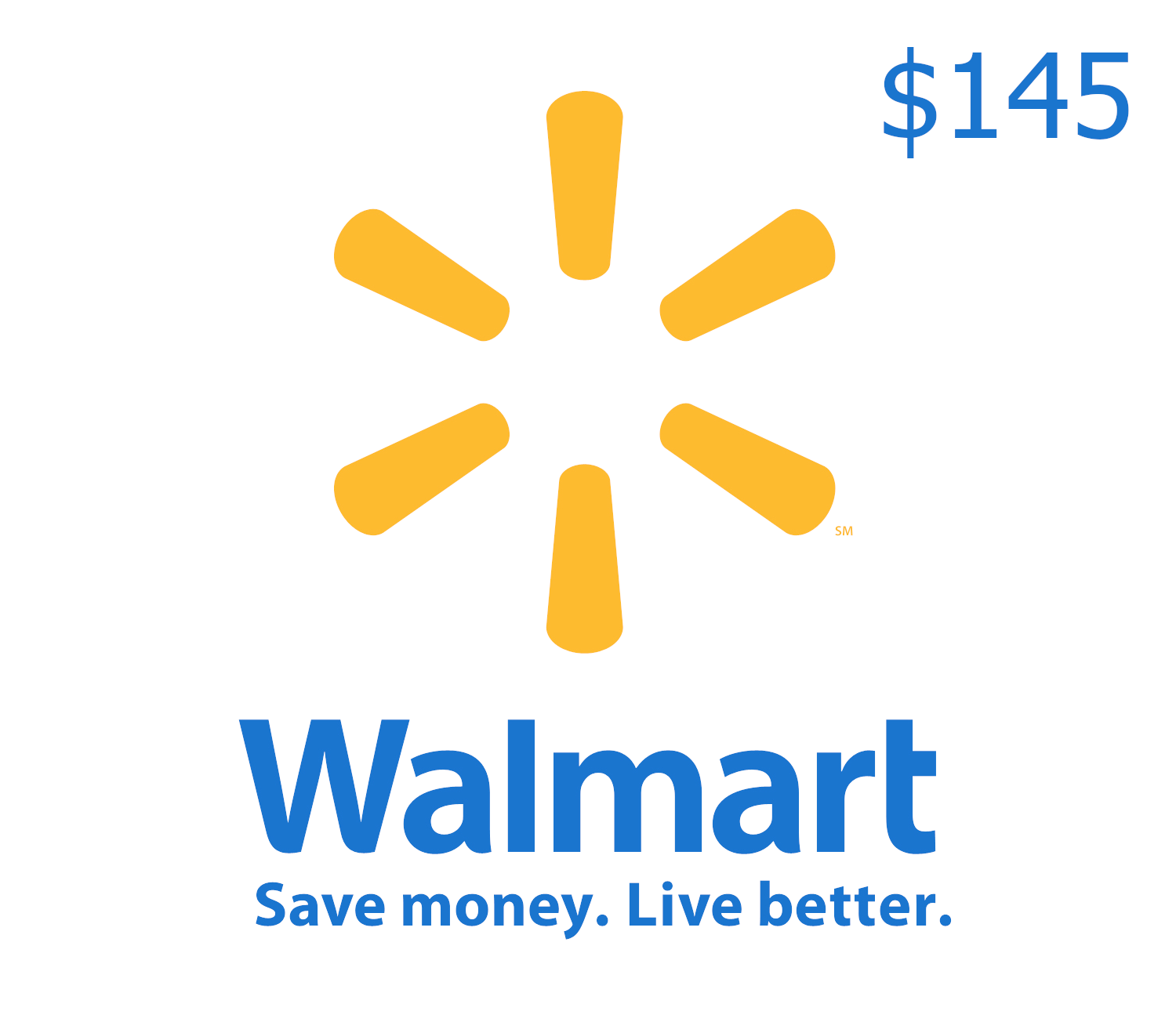 

Walmart $145 Gift Card CA