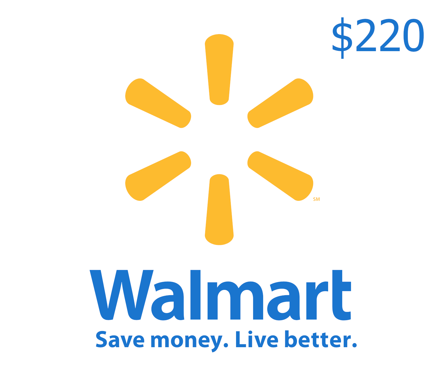 

Walmart $220 Gift Card CA