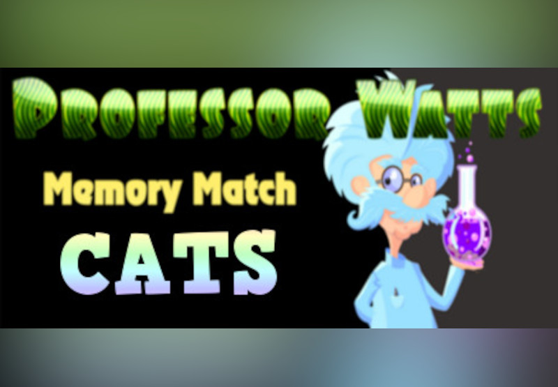 Professor Watts Memory Match Cats Steam CD Key screenshot 1
