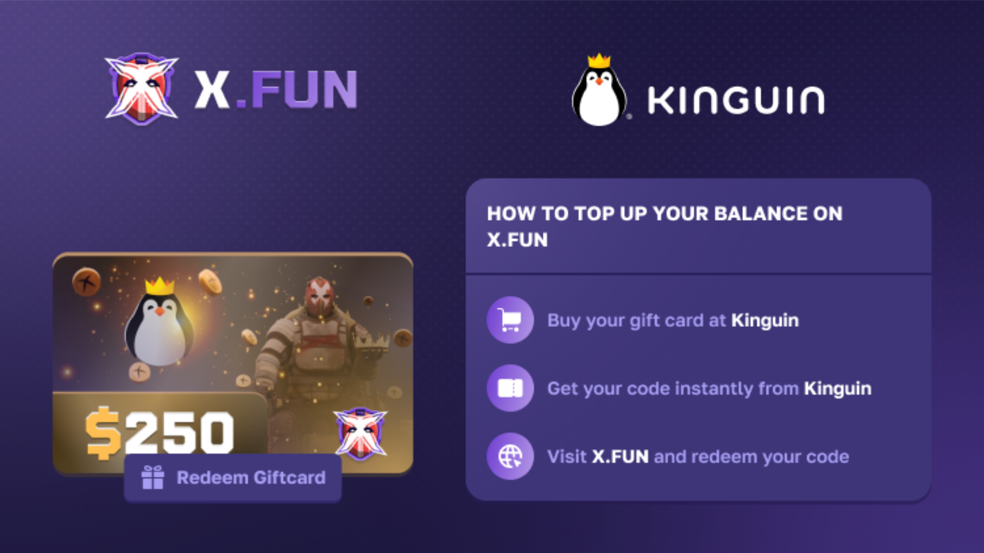 X.FUN $250 Gift Card