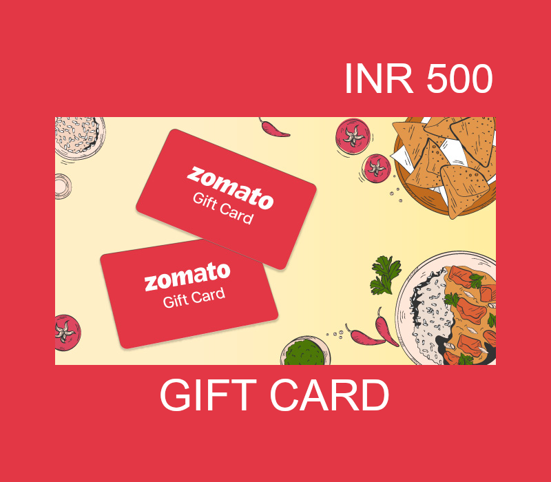 

Zomato 500 INR Gift Card IN